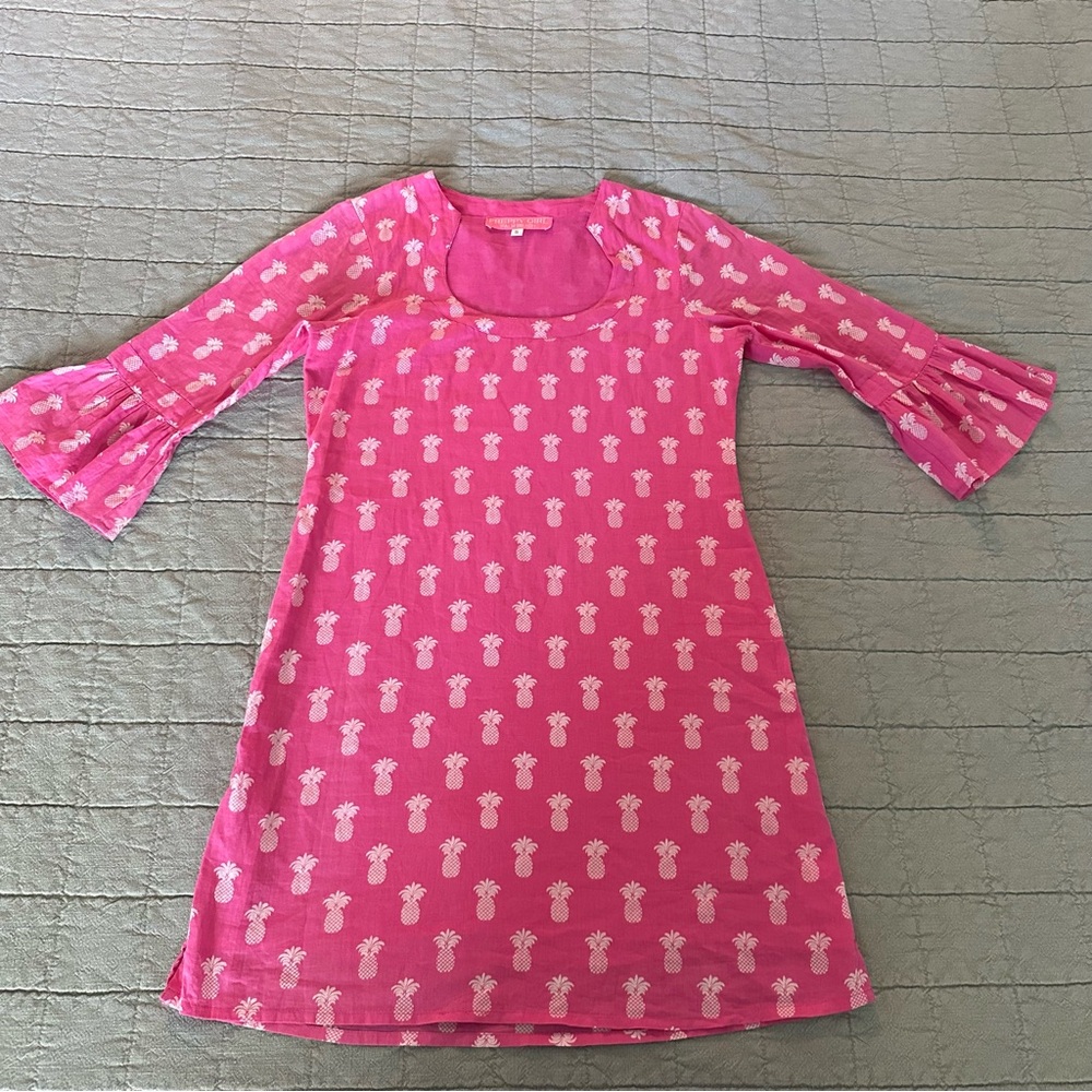 Preppy Girl Palm Beach Pineapple Tunic